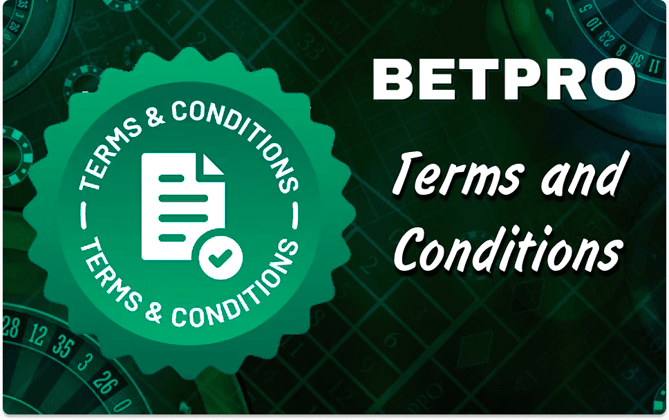 betpro terms and conditions